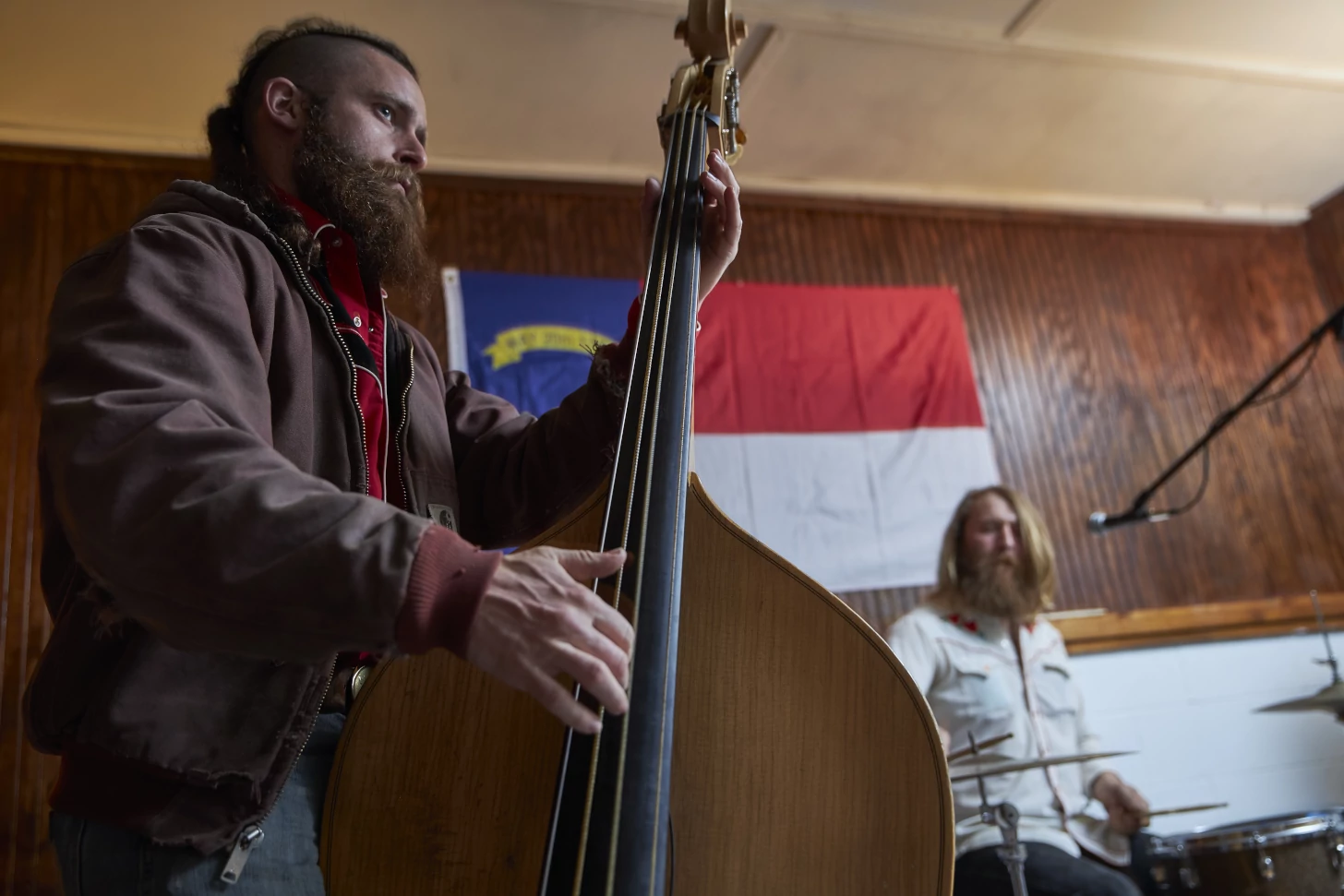 Ben Noblit playing upright bass