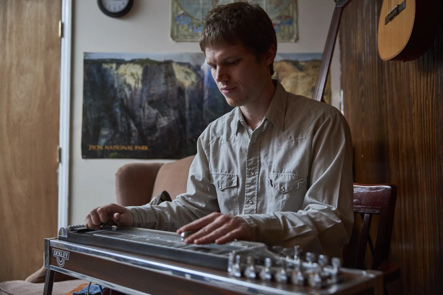 Ben Hogue playing pedal steel